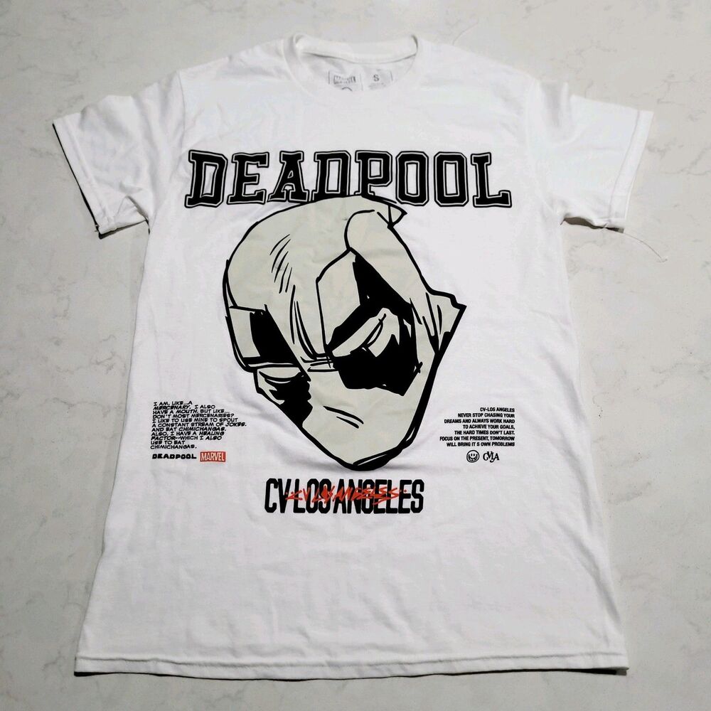 CVLA MARVEL DEADPOOL WOLVERINE LIMITED DROP Best Head Boxy T Shirt White S NWOT